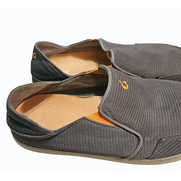 Olukai Nohea Mesh Sneaker Slip On Drop Heel Travel Water Gray Men's US 13 EUR 48 - Picture 4 of 10